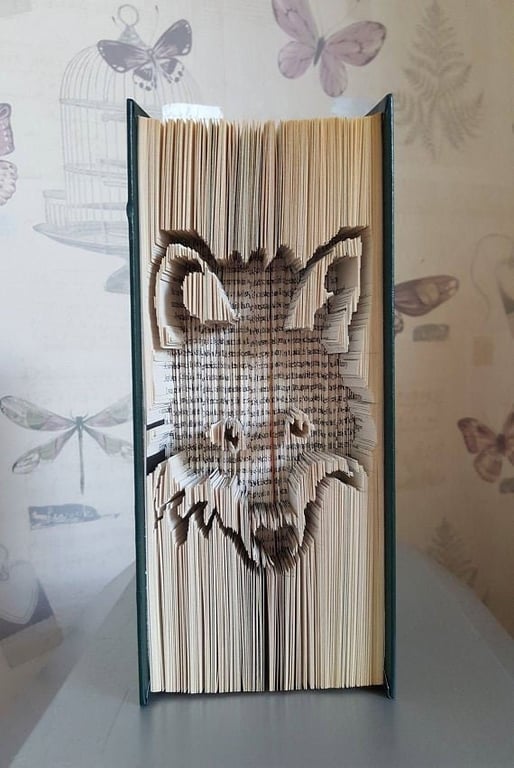 Fox Face 2 CUT & FOLD Book Folding Pattern - EMAILED PDF PATTERN