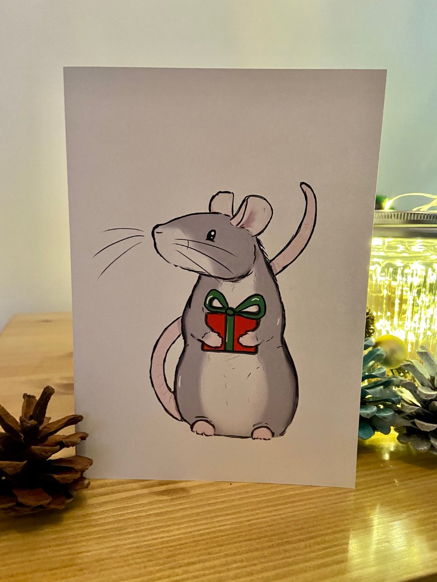 Rat greetings card 