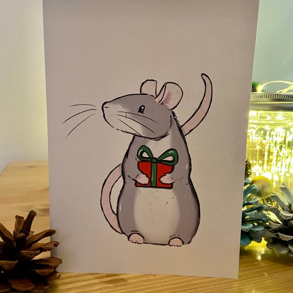 Rat greetings card 