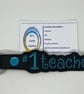 Embroidered Teacher Keyring  - Image 1