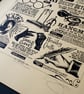 Harry Potter "Weasley's Wheezes' Hand Pulled Limited Edition Screen Print - Image 3
