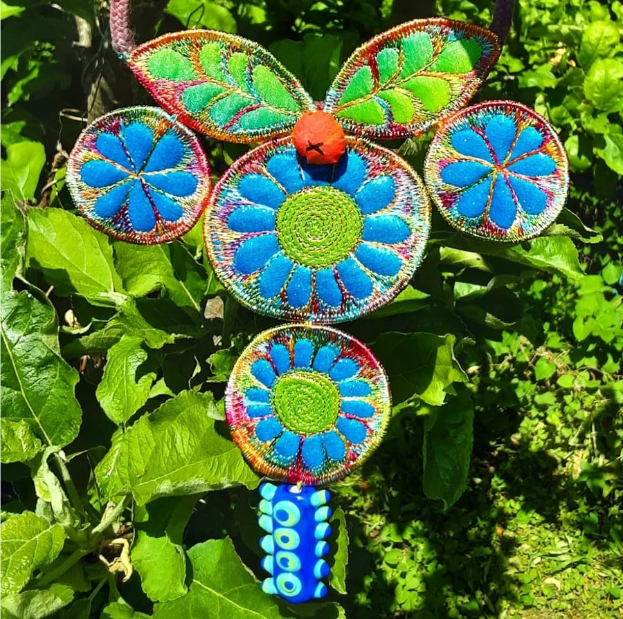 Statement Necklace Textile Art 