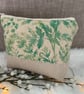 Botanical Cosmetic Bag, Zipped Purse, Make up Bag, Toiletry Bag - Image 1