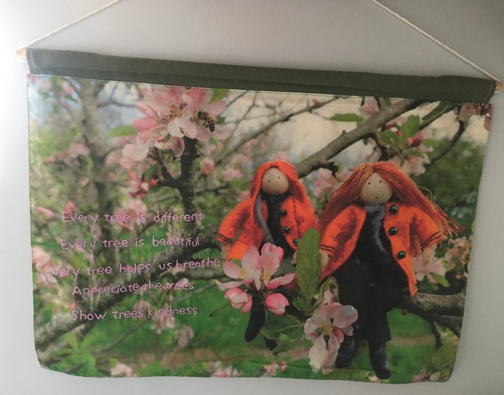 Apple Blossom Nature Wall Hanging 