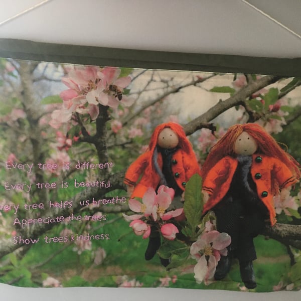 Apple Blossom Nature Wall Hanging 