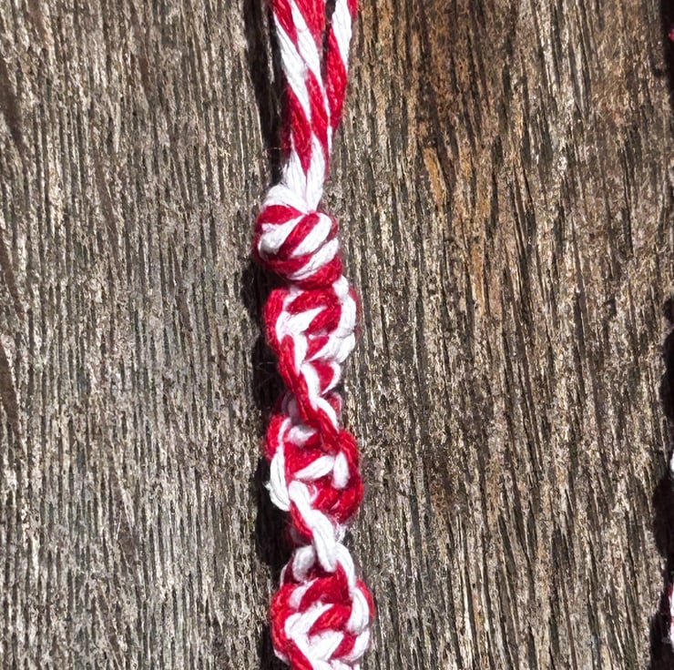 Candy macrame jingle bells - Christmas tree dec... - Folksy