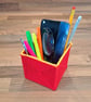 Large desk tidy - red with orange edge - Image 4