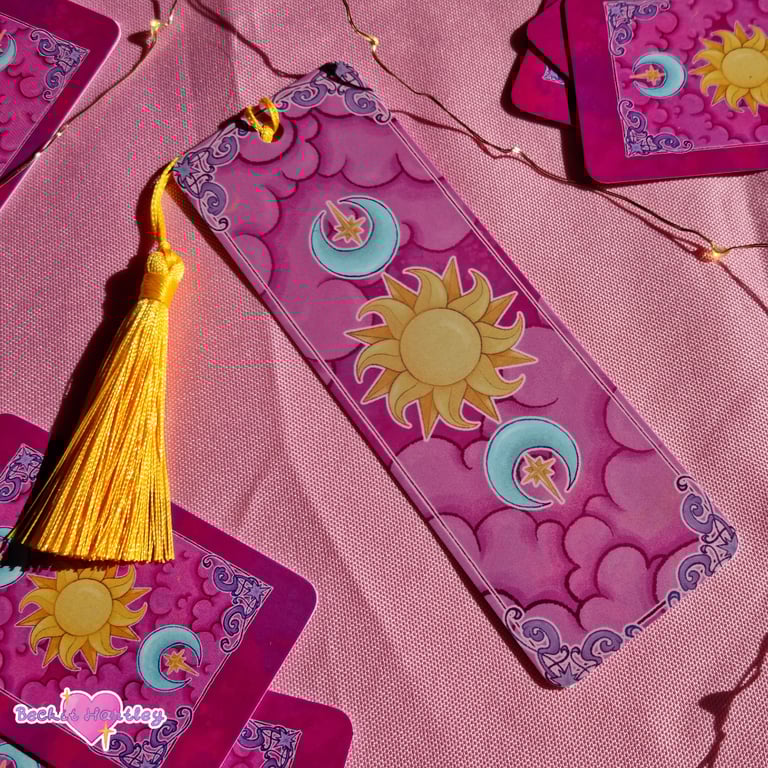 Tarot Bookmark - Matte Bookmark With Tassel - Reading Accessories