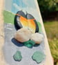 Handmade Penguin Wall Art, Coastal Pebble Picture, One-of-a-Kind Couple Gift - Image 3
