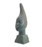 Benin bronze Iyoba bust, african queen mother statue, nigerian tribal art, - Image 3