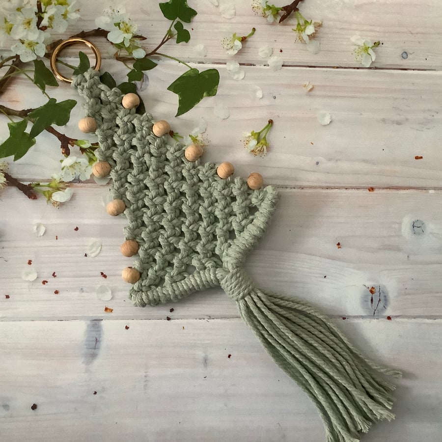 Macrame Christmas Tree Wall Hanging