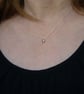 Recycled Sterling Silver Star Pendant - Domed Silver Necklace - Image 8