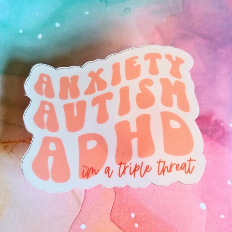 Triple Threat Vinyl Sticker