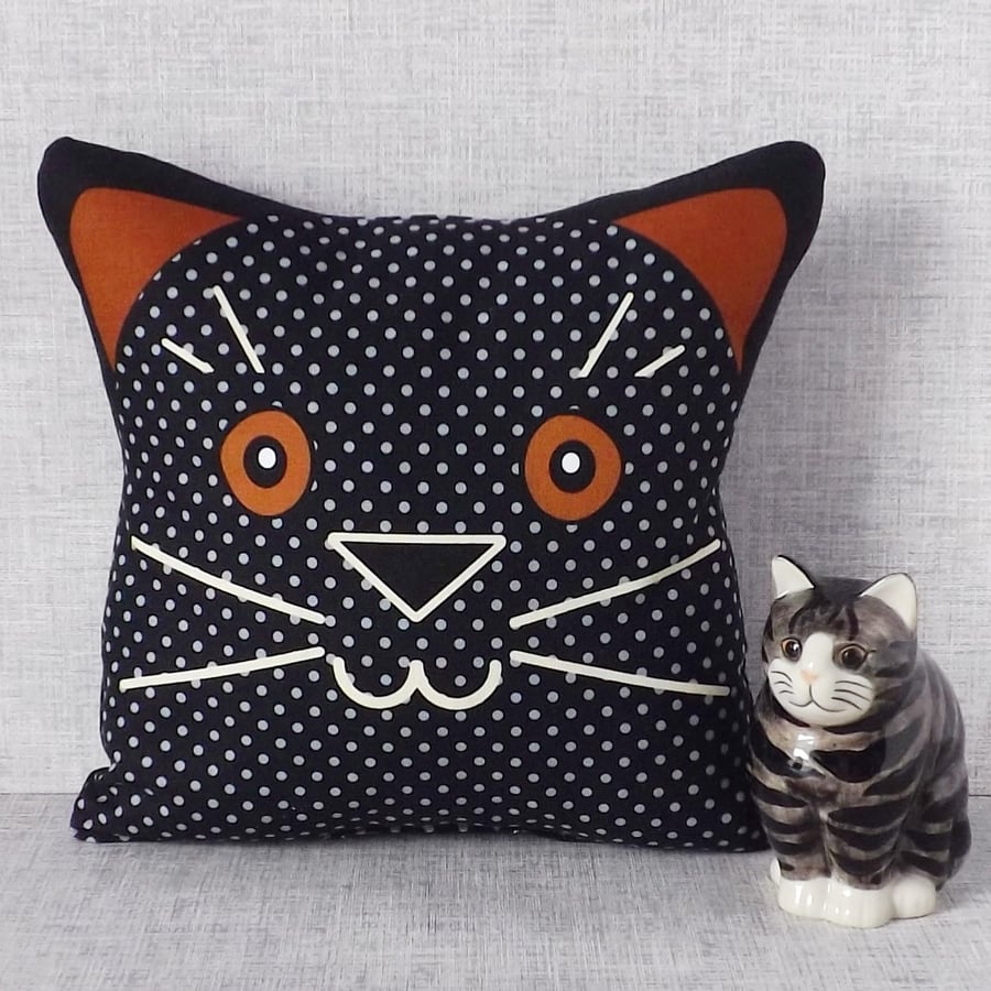Black cat cushion cheap