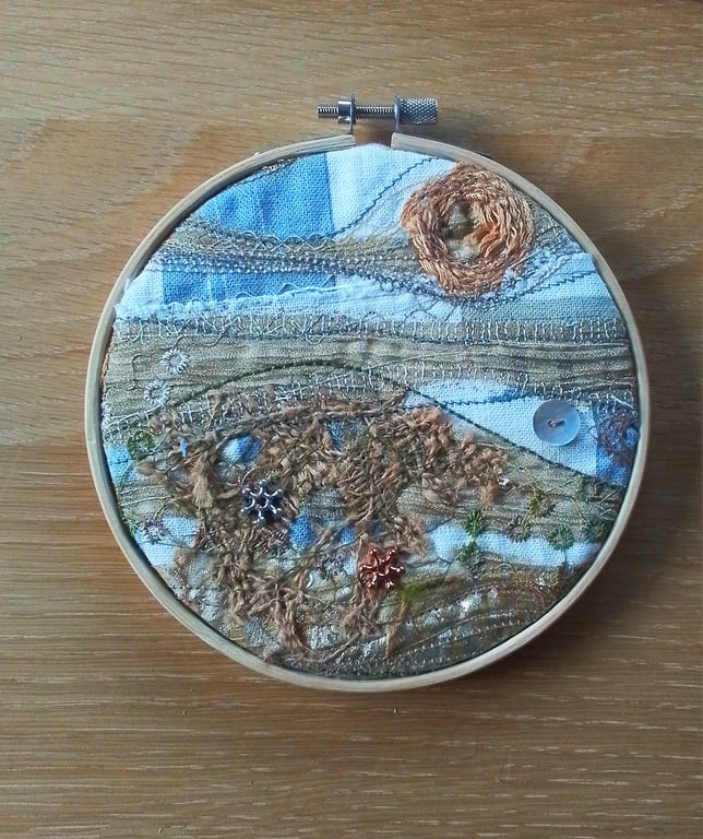 Coastal textures textile picture 