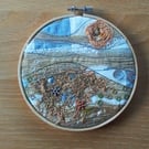 Coastal textures textile picture 