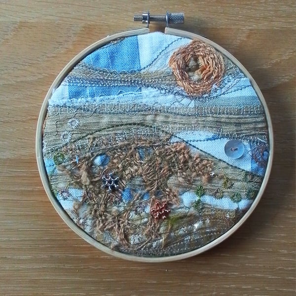 Coastal textures textile picture 