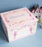 Personalised, Ballet Themed Keepsake Box - Image 1