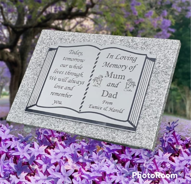 Personalised Granite Memorial Marker Grave Stone Memorial Stone Grave Headstone