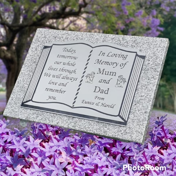 Personalised Granite Memorial Marker Grave Stone Memorial Stone Grave Headstone