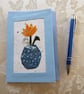 Individually Hand Crafted Textile Blank Card - Image 1