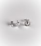 Sterling silver disc studs - Image 1