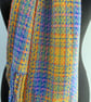 Sold - Yellow and blue tartan scarf - Image 6