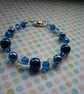 SHADES OF BLUE AND CRYSTAL BRACELET. - Image 3