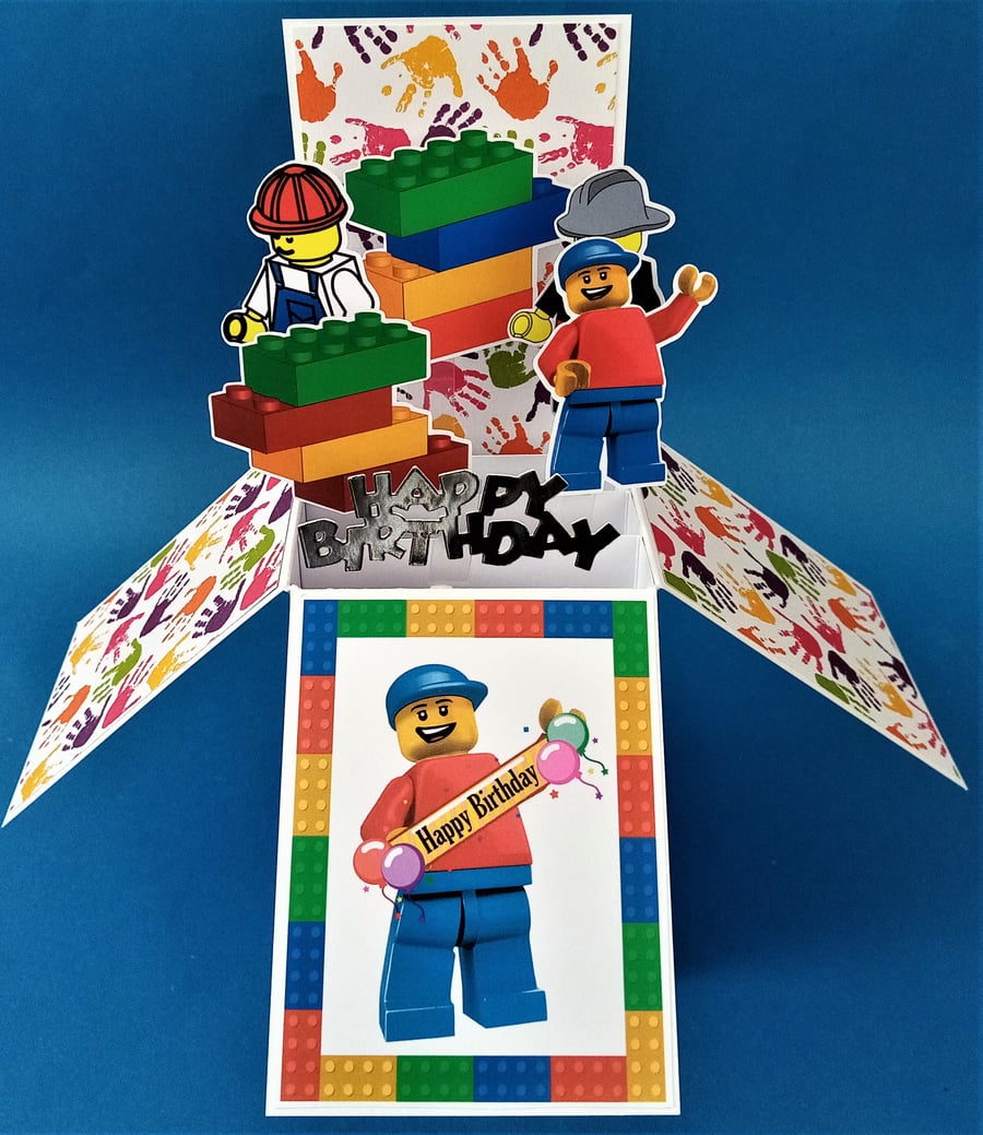 Birthday Card with Lego