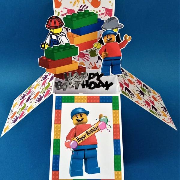 Birthday Card with Lego