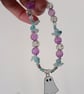 Elasticated pastel beaded ghost charm bracelet - Image 6
