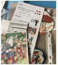 Vintage ephemera story books pages and games, scrap book, collage, mixed media.  - Image 5