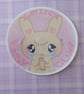Whiny Baby Club Bunny Holo Heart Sticker