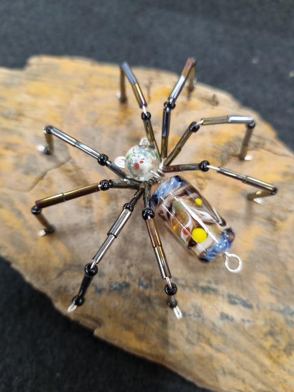 Hanging Spider Suncatcher Decoration Vintage Bum Bead
