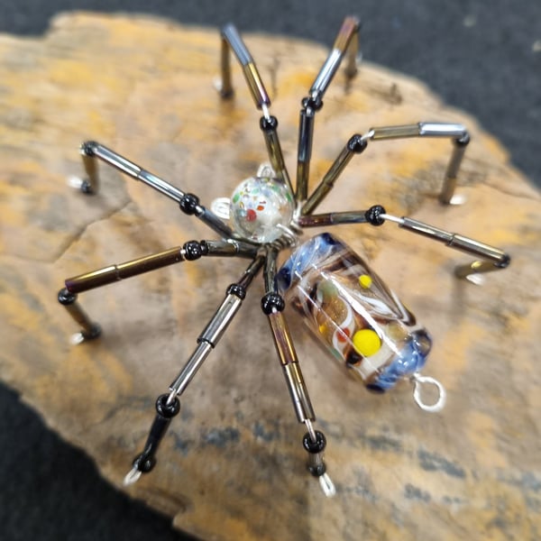 Hanging Spider Suncatcher Decoration Vintage Bum Bead