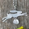 Moon Carrier Hare Pendant