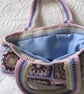Crochet bag pattern with optional lining. Based on a granny square. Lovely gift. - Image 5