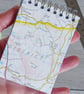 A7 Handmade Spiral Notebook with Recycled Map Cover - Image 6