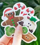 Christmas Food Sticker Set Xmas Sticker Set - Image 1