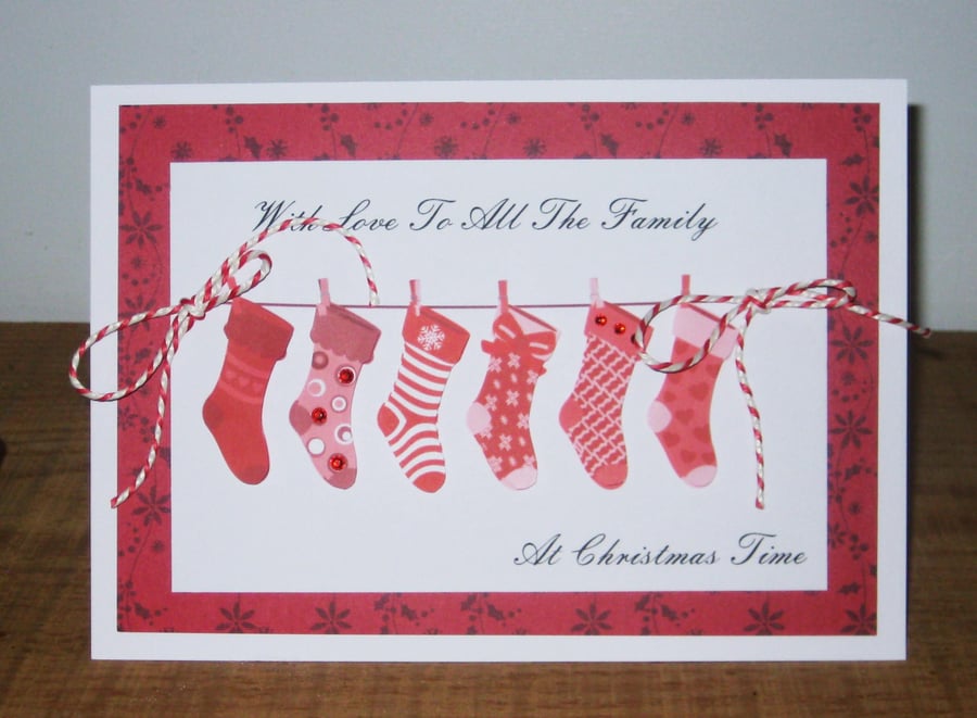 Family Stockings Christmas Card