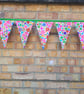 Bunting in flower and green fabric.  - Image 4