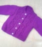 Cherry Pattern Baby's Cardigan, Baby Shower Gift, Christening Gift - Image 9
