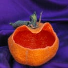 Handmade Felted Wool Pumpkin Bowl – Decorative Treat & Storage Basket