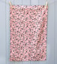 Wild Strawberry & Blackbirds Tea Towel - Colourful Cotton Kitchen Towel - Floral - Image 2