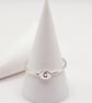 Sterling Silver Skinny Initial Ring - Image 4