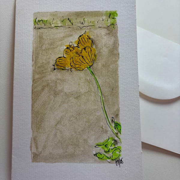 Handpainted watercolour notecard
