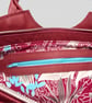 Flossy - Red Leather Slouch Handbag with Chain Strap - Handmade Sustainable Bag - Image 9