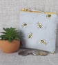 Small purse, coin purse, bees