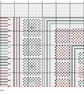 005 Afghan crochet granny squares blanket-rug in a cross stitch sampler  - Image 5