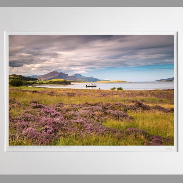 Isle of Skye to Raasay Ferry, Scotland - A3 (50x40cm) Unframed Print